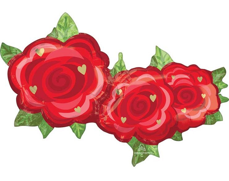 Rose Trio Balloon Shape