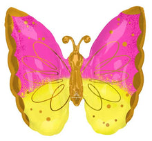 Butterfly Pink & Yellow Balloon Shape