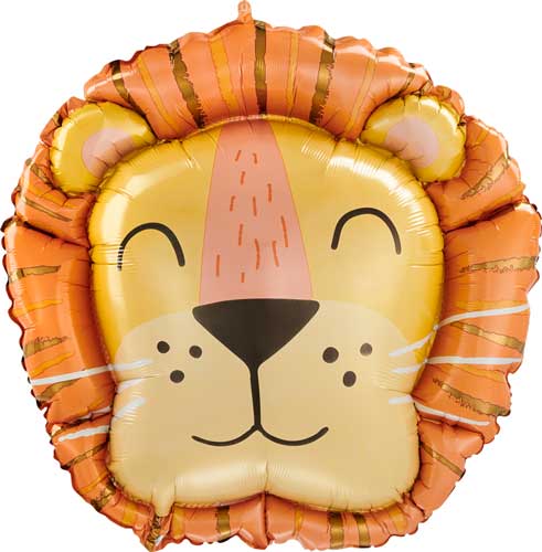 Get Wild Lion Head Balloon Shape