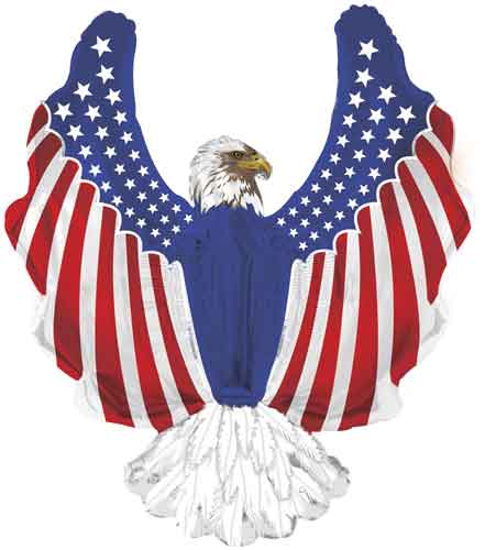 Patriotic Eagle Foil Balloon