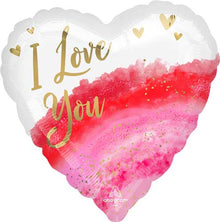 Watercolor Love Foil Balloons