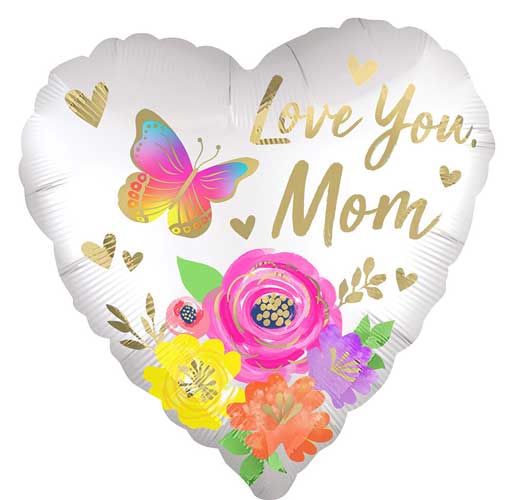 Love You Mom Jumbo Foil Balloon