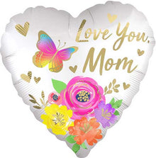 Love You Mom Foil Balloons