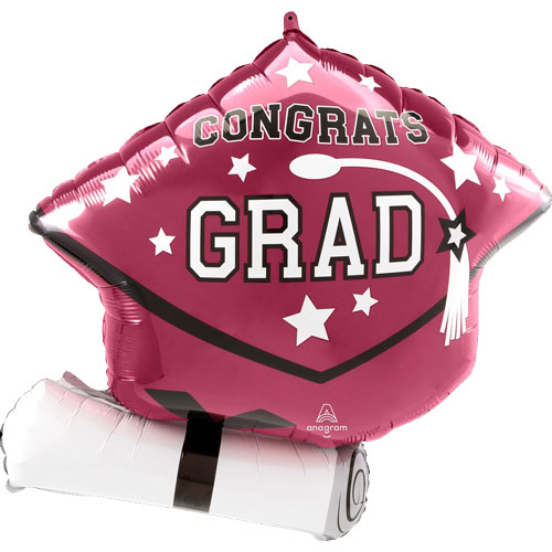 Grad Cap and Diploma Berry Shape