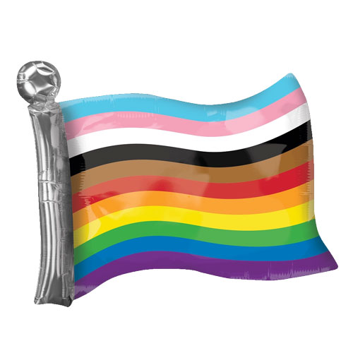 LGBTQ Rainbow Flag Shape