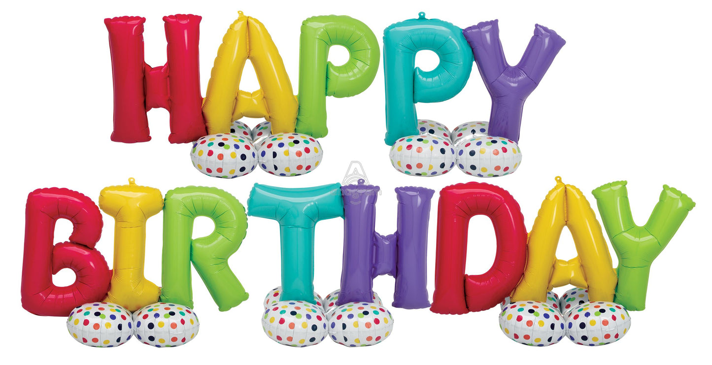 AirLoonz 'Happy Birthday' Balloon Display Kit