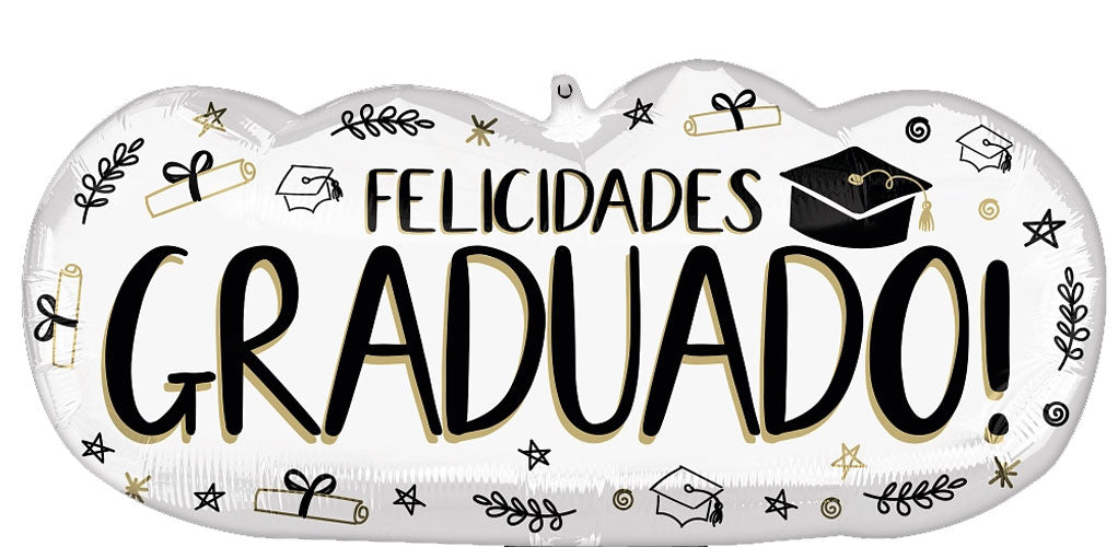 Sketched Felicidades Grad Shape