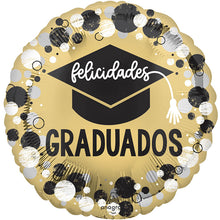 Felicidades Graduados Circles and Dots Foil Balloons