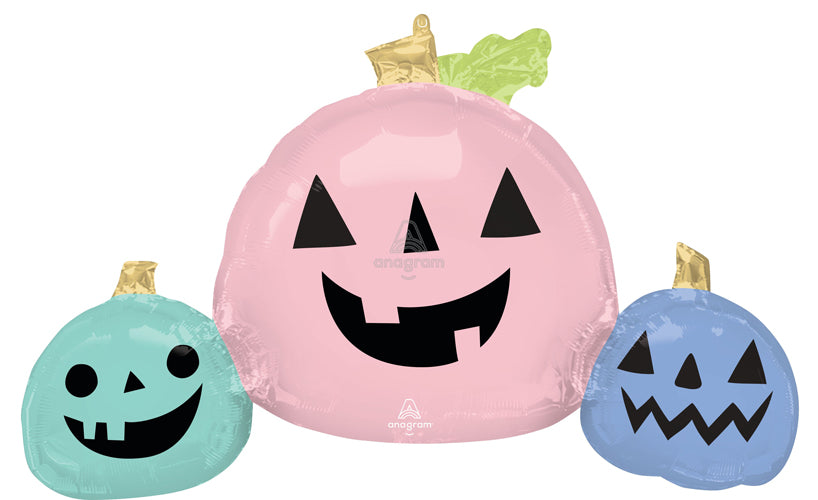 Pastel Halloween Pumpkins Shape