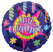Feliz Cumpleaños Pinata Estrella Foil Balloons