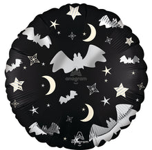 Halloween Satin Bat Attack Foil Balloons