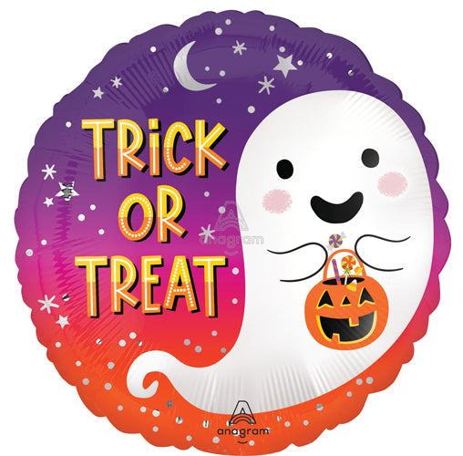 Satin Trick or Treat Foil Balloons