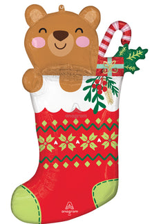 Beary Christmas Stocking Shape