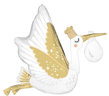 Satin Special Delivery Stork Shape