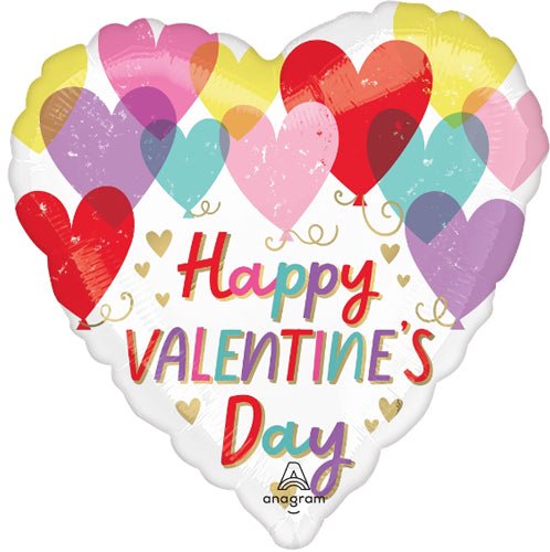 Hearts on Hearts Valentine's Day Foil Balloons