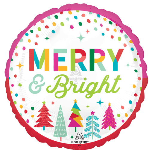 Merry & Bright Foil Balloons