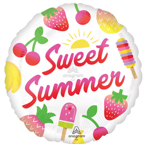 Sweet Summer Fruity Mix Foil Balloons