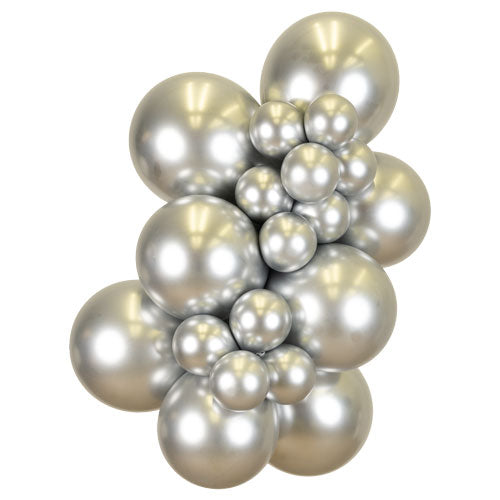 24” Mirror Silver Kalisan Balloons (2 pack)