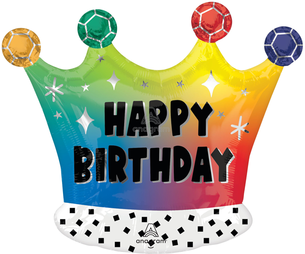 Birthday Rainbow Crown Junior Shape