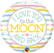 Love You To The Moon Foil Balloons