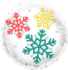 Feelin' Festive Snowflake Print Foil Balloons