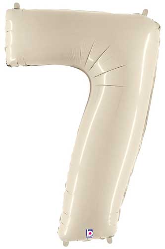 White Sand Number 7 Megaloon Balloon