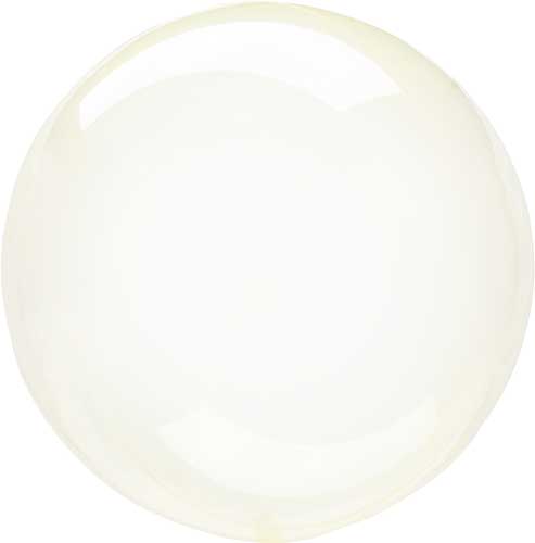 Crystal Clearz Yellow Non-Foil Balloons