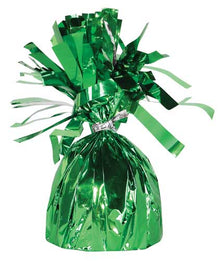 Green Fringed Foil Weight