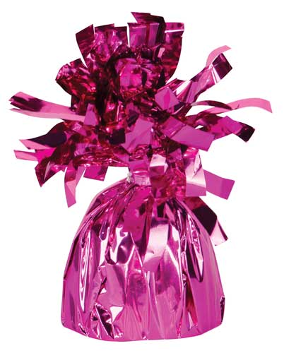 Magenta Fringed Foil Weight