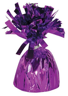 Purple Fringed Foil Weight