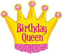 Birthday Queen Crown Shape Foil Balloons