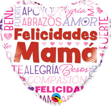 Felicidades Mama Words Foil Balloons