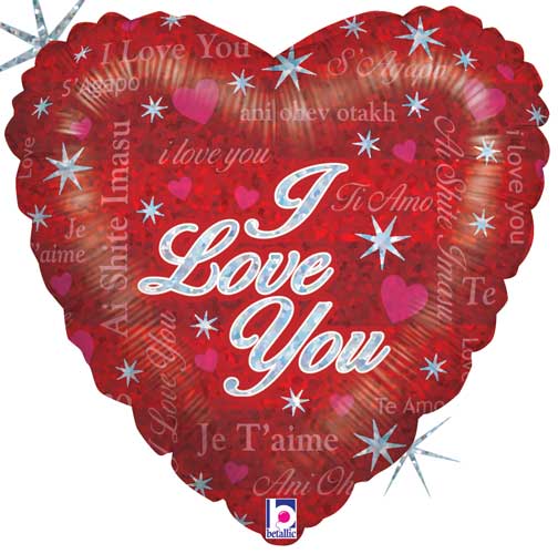 Love Sparkling Foil Balloons