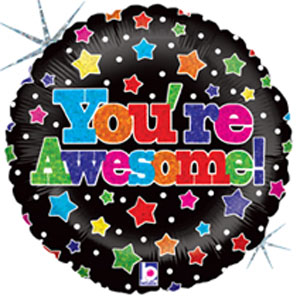 You're Awesome Stars Foil Balloons