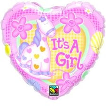 It's a Girl Soft Pony Foil Balloons