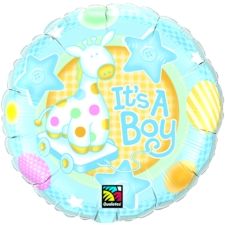 It's a Boy Soft Giraffe Foil Balloons