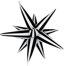 40 Inch Black and White Starburst