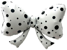 Black and White Polka Dot Bow Shape