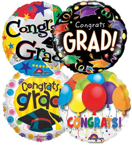 Graduation Preinflated Balloon Assortment