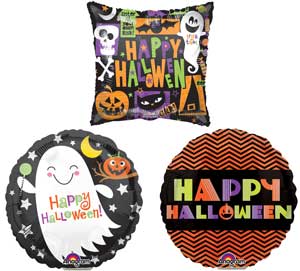 Halloween Assortment Preinflated Balloons