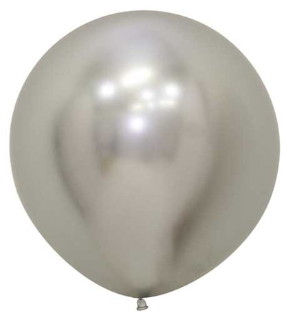 Reflex Silver Latex Balloons