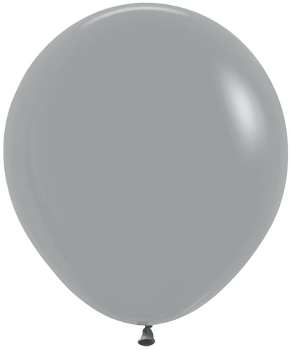 24" Deluxe Urban Grey Sempertex Balloons