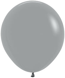 24" Deluxe Urban Grey Sempertex Balloons