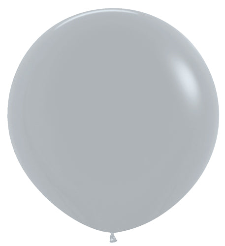 24 Deluxe Grey Sempertex Balloons