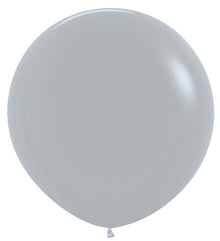 24 Deluxe Grey Sempertex Balloons