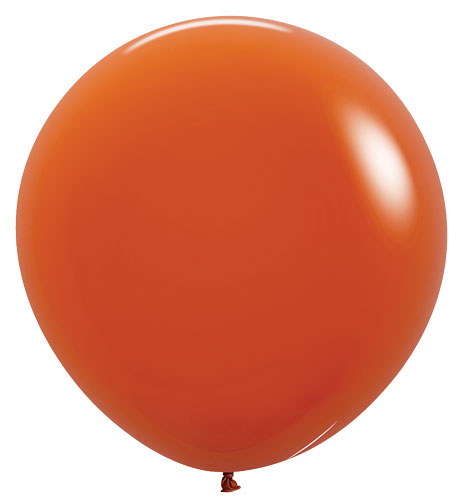 24 Deluxe Sunset Orange Sempertex Balloons