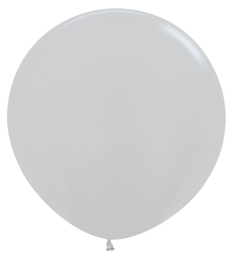 Metallic Silver Latex Balloons