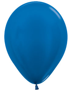 11 Metallic Blue Sempertex Balloons