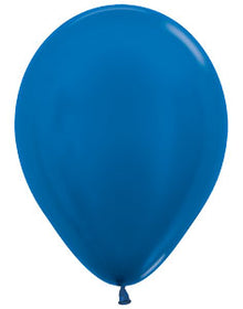 11 Metallic Blue Sempertex Balloons