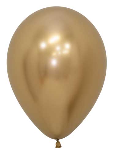9" Reflex Gold Sempertex Balloons
